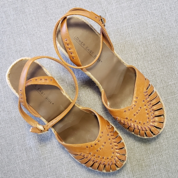 8.5 Lower East Side Caramel Espadrille Wedge Shoe - Picture 8 of 8